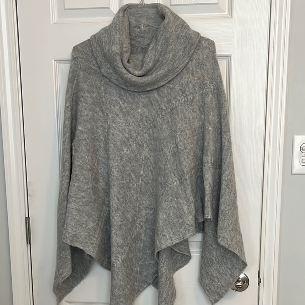 Gray Cowl Neck Sweater
